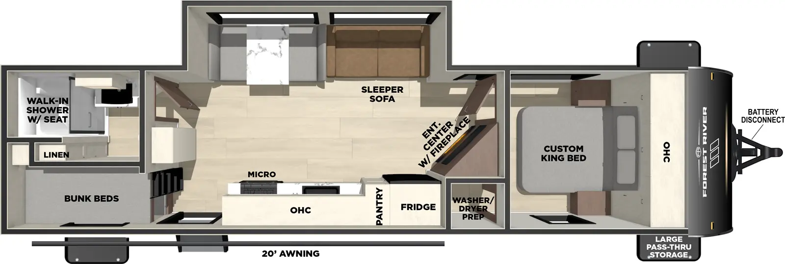 Vibe 2600BH Floorplan